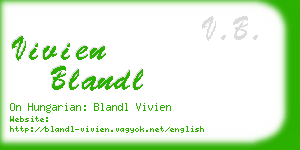 vivien blandl business card